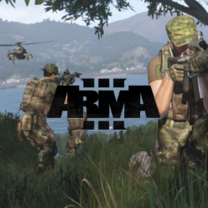 Soldats armés en mission dans la jungle