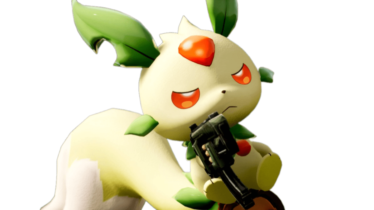 Personnage animé mignon avec arme.