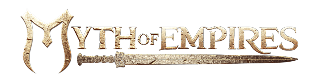 Logo Myth of Empires avec épée.